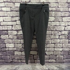 Soho Ankle Black & White Ankle Pants Size L